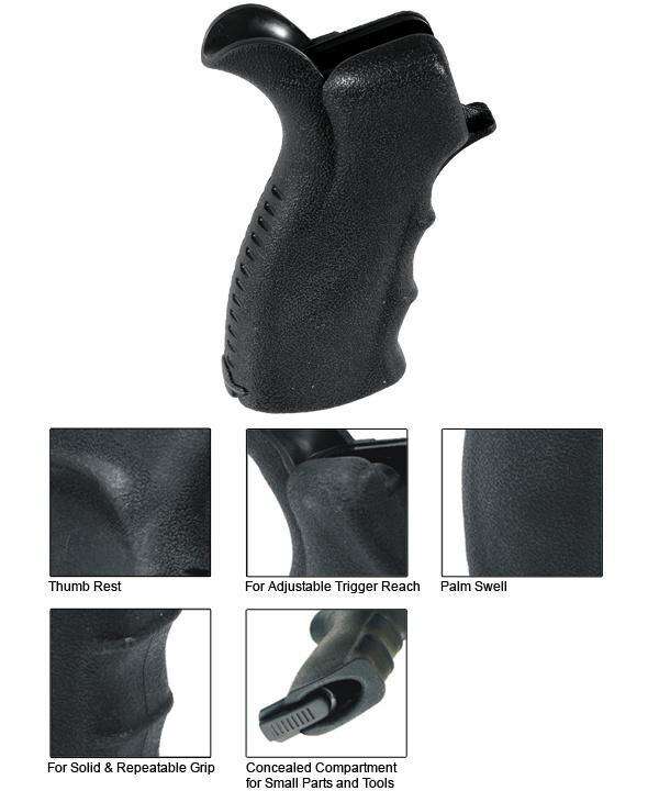 Grips Pads Stocks Leapers Inc.   UTG Polymer UTG RB-TPG269B      ERGO   PSTL GRIP  BLK